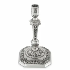 Casa Padrino Luxus Barock Kerzenständer im französischen Stil Antik Silber H. 24,5 cm