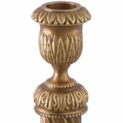 Casa Padrino Luxus Barock Kerzenhalter Vintage Messing H. 25 cm - Barock Deko Accessoires