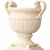 Casa Padrino Luxus Barock Keramik Blumentopf Creme Ø 72 x H. 78 cm - Garten Deko