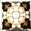 Casa Padrino Luxus Barock Kissen Paris Schwarz / Weiß / Gold 45 x 45 cm - Feinster Samtstoff - Wohnzimmer Deko Accessoires