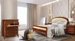 Casa Padrino Luxus Barock Kommode Braun / Creme / Messing - Prunkvolle Barockstil Schlafzimmer Kommode - Luxus Schlafzimmer Möbel im Barockstil - Barock Schlafzimmer Möbel