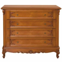 Casa Padrino Luxus Barock Kommode Braun 120 cm - Barock Schlafzimmer Möbel