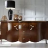 Casa Padrino Luxus Barock Kommode Braun 201 cm - Sideboard Art Deco Möbel