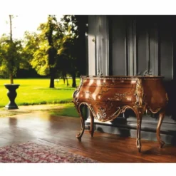 Casa Padrino Luxus Barock Kommode Braun / Gold 155 cm - Made in Italy
