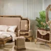 Casa Padrino Luxus Barock Kommode mit Spiegel Dunkelbraun / Grau / Gold - Barock Möbel
