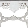 Casa Padrino Luxus Barock Konsolentisch in Weiss, Massivholz, Breite 110 cm, Tiefe 45 cm, Höhe 86 cm