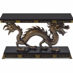 Casa Padrino Luxus Barock Konsole Drache 135 cm - Barock Möbel im chinesischen Stil