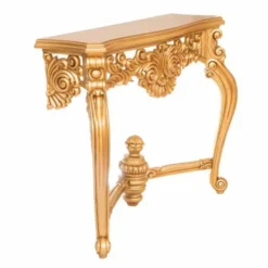 Casa Padrino Luxus Barock Konsole mit Wandspiegel Gold - Prunkvolle Barock Möbel