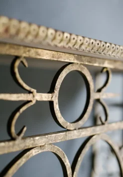 Casa Padrino Luxus Barock Konsole Weiß / Antik Gold 172 x 51 x H. 95 cm - Barockmöbel