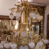 Casa Padrino Luxus Barock Kristall Kronleuchter Gold - Prunkvoller Barockstil Hotel Kronleuchter - Wohnzimmer Kronleuchter - Barock Kristall Leuchten - Barock Interior - Edel & Prunkvoll
