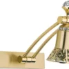 Casa Padrino Luxus Barock Kristall LED Wandleuchte / Leseleuchte Gold H. 20 cm