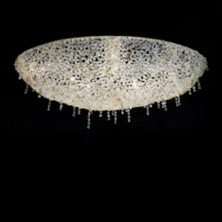 Casa Padrino Luxus Barock Kristall Wandleuchte Silber 100 x 54 x H. 30 cm - Prunkvolle Messing Wandleuchte mit böhmischem Kristallglas - Barock Möbel - Edel & Prunkvoll