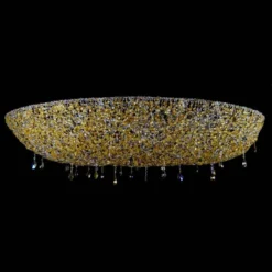 Casa Padrino Luxus Barock Kristall Wandleuchte Silber 200 x 100 x H. 35 cm - Prunkvolle Messing Wandleuchte mit böhmischem Kristallglas - Barock Möbel - Edel & Prunkvoll