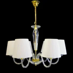 Casa Padrino Luxus Barock Kristall Kronleuchter Gold Ø 70 x H. 48 cm - Prunkvolle Messing Kronleuchter mit böhmischem Kristallglas - Barock Möbel - Edel & Prunkvoll