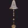 Casa Padrino Luxus Barock Kristallglas Stehleuchte Messing H. 162 cm - Barock Leuchten