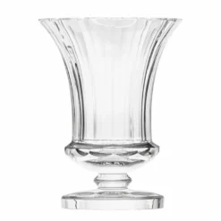 Casa Padrino Luxus Barock Kristallglas Vase Ø 19,7 x H. 25 cm - Mundgeblasen