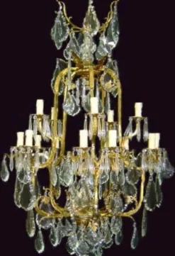 Casa Padrino Luxus Barock Kristall Kronleuchter Gold - Prunkvoller Wohnzimmer Kronleuchter im Barockstil - Hotel Kronleuchter - Barock Möbel - Barock Kristall Leuchten - Edel & Prunkvoll