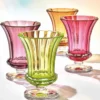 Casa Padrino Luxus Barock Kristallglas Vase Ø 15 x H. 15,2 cm - Mundgeblasen