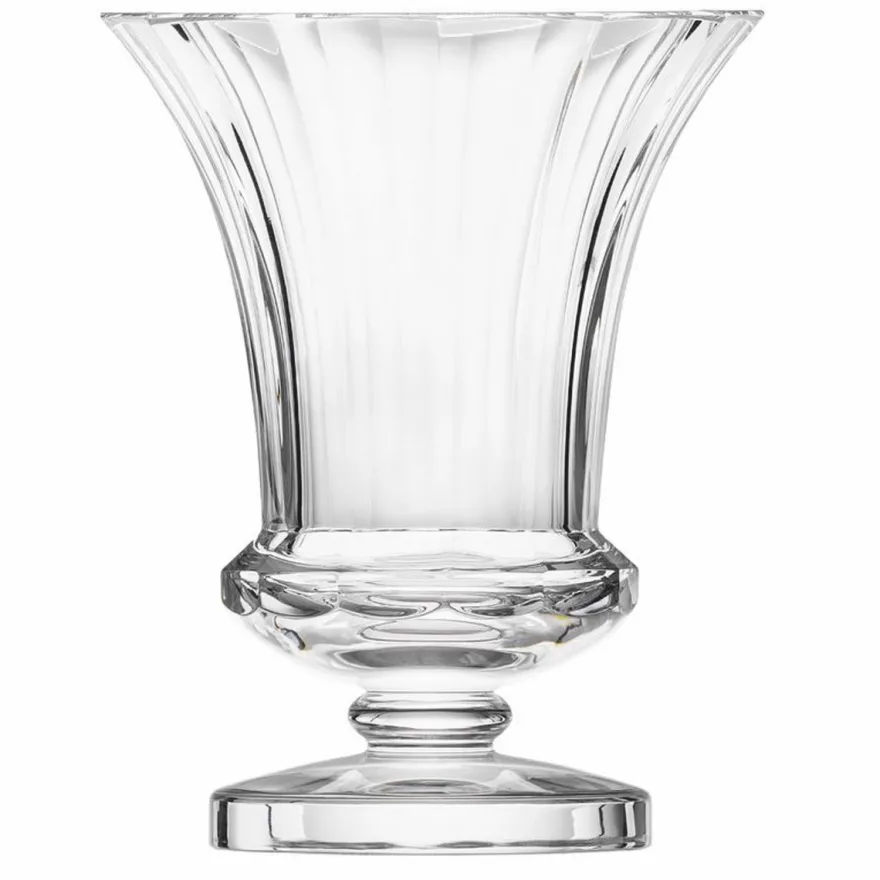 Casa Padrino Luxus Barock Kristallglas Vase Ø 15 x H. 15,2 cm - Mundgeblasen