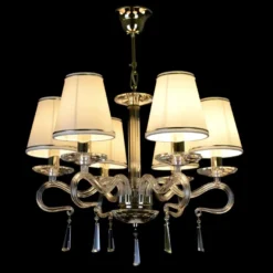 Casa Padrino Luxus Barock Kristall Kronleuchter Silber Ø 49 x H. 42 cm - Prunkvolle Messing Kronleuchter mit böhmischem Kristallglas - Barock Möbel - Edel & Prunkvoll