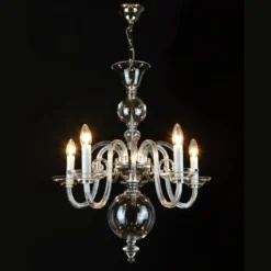 Casa Padrino Luxus Barock Kristall Kronleuchter Gold Ø 63 x H. 74 cm - Prunkvolle Messing Kronleuchter mit böhmischem Kristallglas - Barock Möbel - Edel & Prunkvoll