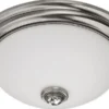 Casa Padrino Luxus Barock Kristall Deckenleuchte Silber / Weiß Ø 47 cm