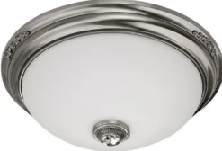 Casa Padrino Luxus Barock Kristall Deckenleuchte Silber / Weiß Ø 47 cm