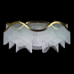 Casa Padrino Luxus Barock Kristall Wandleuchte Gold 180 x 60 x H. 70 cm - Prunkvolle Messing Wandleuchte mit böhmischem Kristallglas - Barock Möbel - Edel & Prunkvoll