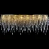 Casa Padrino Luxus Barock Kristall Wandleuchte Silber 160 x 20 x H. 70 cm - Prunkvolle Messing Wandleuchte mit böhmischem Kristallglas - Barock Möbel - Edel & Prunkvoll