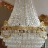 Casa Padrino Luxus Barock Kristall Kronleuchter Gold - Prunkvoller Barockstil Kronleuchter - Barock Kristall Leuchten - Edel & Prunkvoll