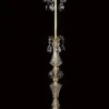 Casa Padrino Luxus Barock Kristall Stehleuchte Gold Ø 60 x H. 180 cm - Prunkvolle Stehlampe mit Böhmischem Kristallglas - Barock Kristall Leuchten