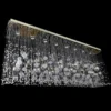 Casa Padrino Luxus Barock Kristall Wandleuchte Silber 100 x 30 x H. 50 cm - Prunkvolle Messing Wandleuchte mit böhmischem Kristallglas - Barock Möbel - Edel & Prunkvoll