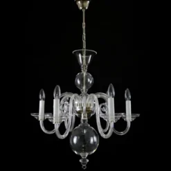 Casa Padrino Luxus Barock Kristall Kronleuchter Gold Ø 60 x H. 60 cm - Prunkvolle Messing Kronleuchter mit böhmischem Kristallglas - Barock Möbel - Edel & Prunkvoll