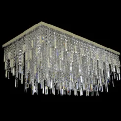 Casa Padrino Luxus Barock Kristall Wandleuchte Silber 120 x 60 x H. 50 cm - Prunkvolle Messing Wandleuchte mit böhmischem Kristallglas - Barock Möbel - Edel & Prunkvoll