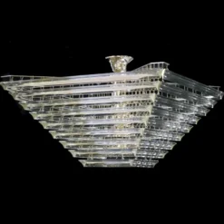 Casa Padrino Luxus Barock Kristall Wandleuchte Silber 40 x 40 x H. 20 cm - Prunkvolle Messing Wandleuchte mit böhmischem Kristallglas - Barock Möbel - Edel & Prunkvoll