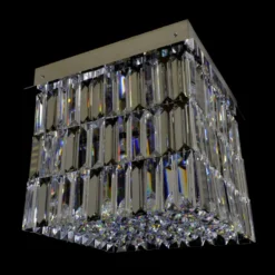 Casa Padrino Luxus Barock Kristall Wandleuchte Silber 40 x 40 x H. 35 cm - Prunkvolle Messing Wandleuchte mit böhmischem Kristallglas - Barock Möbel - Edel & Prunkvoll