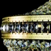 Casa Padrino Luxus Barock Kristall Stehleuchte Gold Ø 50 x H. 155 cm - Prunkvolle Stehlampe mit Böhmischem Kristallglas - Barock Kristall Leuchten - Barock Möbel