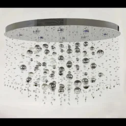 Casa Padrino Luxus Barock Kristall Wandleuchte Silber 100 x 50 x H. 50 cm - Prunkvolle Messing Wandleuchte mit böhmischem Kristallglas - Barock Möbel - Edel & Prunkvoll