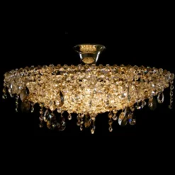 Casa Padrino Luxus Barock Kristall Wandleuchte Silber 50 x 25 x H. 20 cm - Prunkvolle Messing Wandleuchte mit böhmischem Kristallglas - Barock Möbel - Edel & Prunkvoll