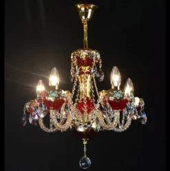 Casa Padrino Luxus Barock Kristall Wandleuchte Gold 50 x 26 x H. 65 cm - Prunkvolle Messing Wandleuchte mit böhmischem Kristallglas - Barock Möbel - Edel & Prunkvoll