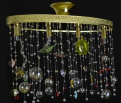 Casa Padrino Luxus Barock Kristall Wandleuchte Gold 50 x 34 x H. 20 cm - Prunkvolle Messing Wandleuchte mit böhmischem Kristallglas - Barock Möbel - Edel & Prunkvoll