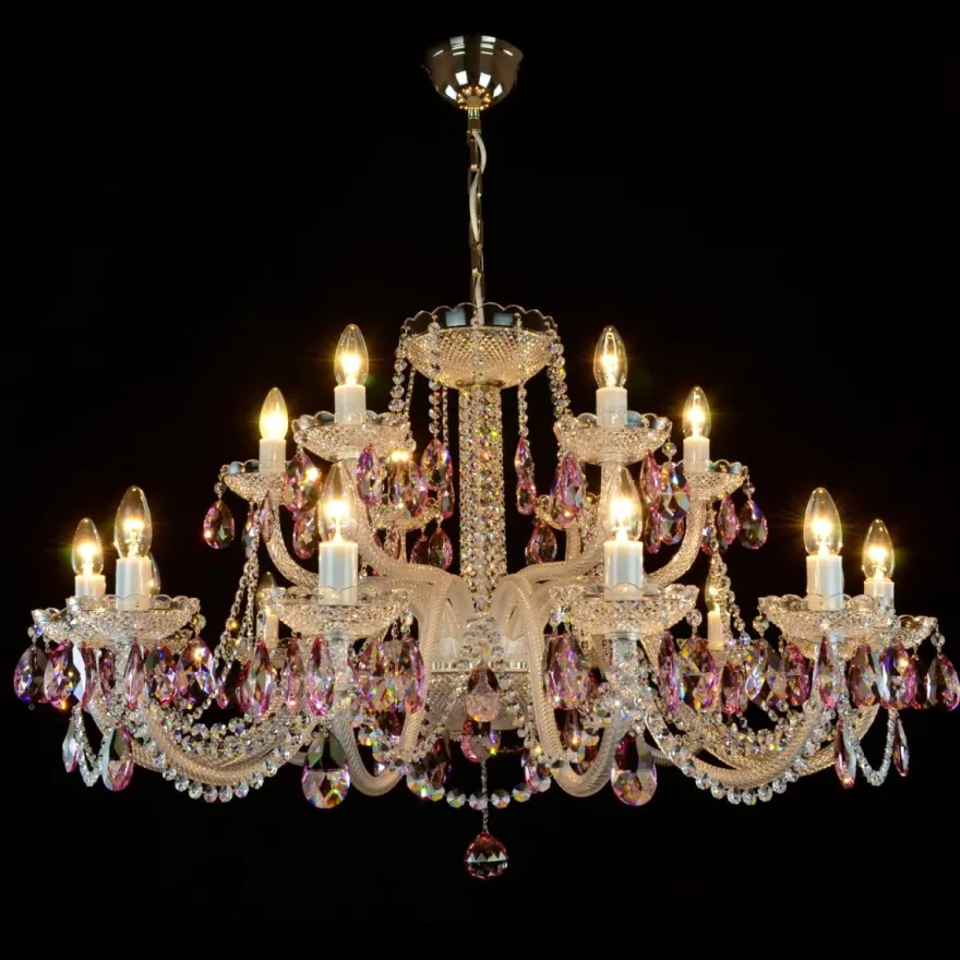 Casa Padrino Luxus Barock Kristall Deckenleuchte Silber Ø 105 x H. 56 cm - Prunkvolle Messing Deckenleuchte mit böhmischem Kristallglas - Barock Möbel - Edel & Prunkvoll