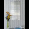 Casa Padrino Luxus Barock Kristall Wandleuchte Silber 60 x 18 x H. 120 cm - Prunkvolle Messing Wandleuchte mit böhmischem Kristallglas - Barock Möbel - Edel & Prunkvoll