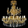Casa Padrino Luxus Barock Kristall Kronleuchter Gold Ø 150 x H. 140 cm - Prunkvolle Messing Kronleuchter mit böhmischem Kristallglas - Barock Möbel - Edel & Prunkvoll
