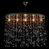 Casa Padrino Luxus Barock Kristall Wandleuchte Silber 72 x 26 x H. 54 cm - Prunkvolle Messing Wandleuchte mit böhmischem Kristallglas - Barock Möbel - Edel & Prunkvoll