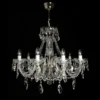 Casa Padrino Luxus Barock Kristall Deckenleuchte Ø 54 cm - Made in Italy