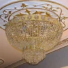 Casa Padrino Luxus Barock Kristallglas Deckenleuchte Gold Ø 80 cm