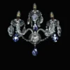 Casa Padrino Luxus Barock Kristall Kronleuchter Silber Ø 43 x H. 40 cm - Prunkvolle Messing Kronleuchter mit böhmischem Kristallglas - Barock Möbel - Edel & Prunkvoll