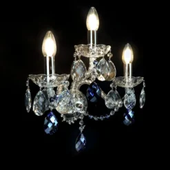 Casa Padrino Luxus Barock Kristall Kronleuchter Silber Ø 43 x H. 40 cm - Prunkvolle Messing Kronleuchter mit böhmischem Kristallglas - Barock Möbel - Edel & Prunkvoll