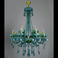 Casa Padrino Luxus Barock Kristall Kronleuchter Gold Ø 80 x H. 107 cm - Prunkvolle Messing Kronleuchter mit böhmischem Kristallglas - Barock Möbel - Edel & Prunkvoll